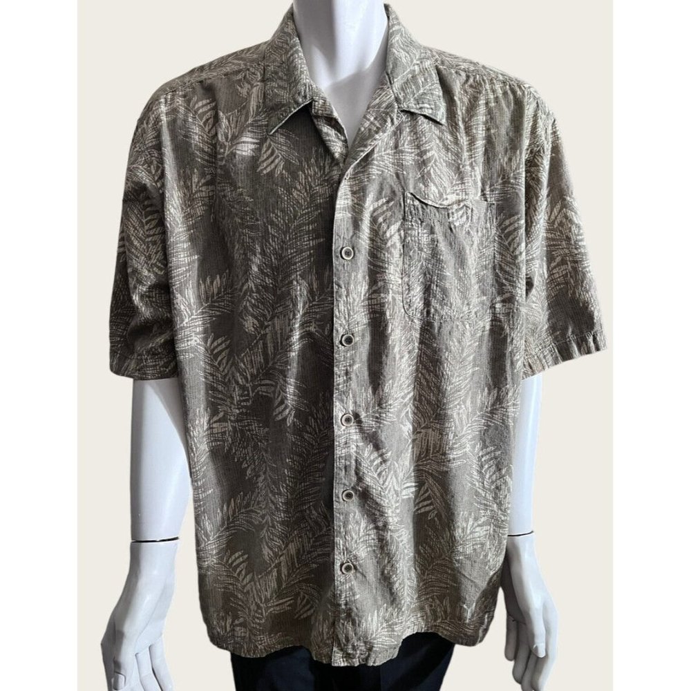 OP OCEAN PACIFIC Hawaiian Shirt Blue Men’s Size XL